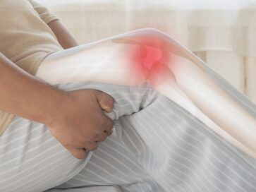 Ilustračné zobrazenie bolesti kolena pri pohybových problémoch, ktoré rieši McKenzie metóda